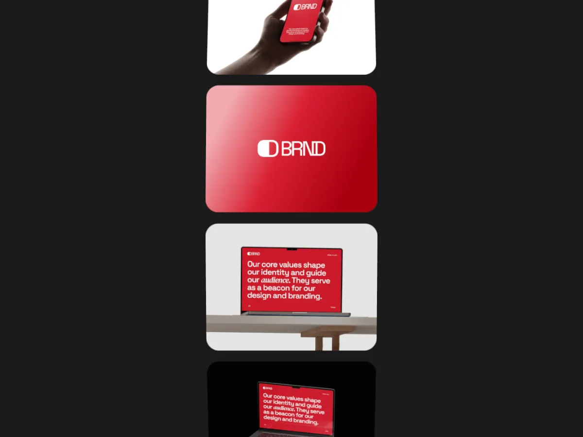 Card Totem template: a vertical strip of cards curving over a drum