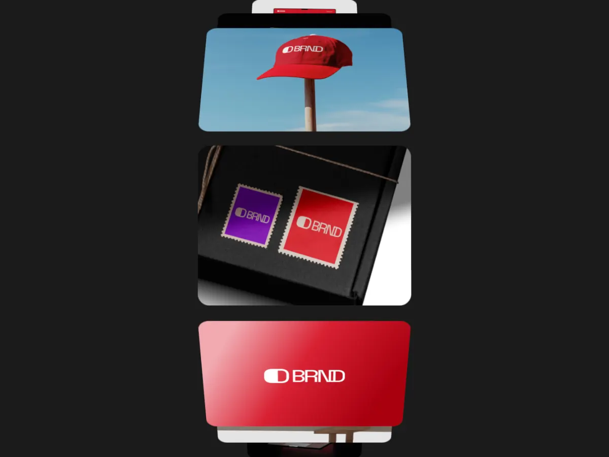 Cover Flow Vertical template: a vertical cover flow carousel
