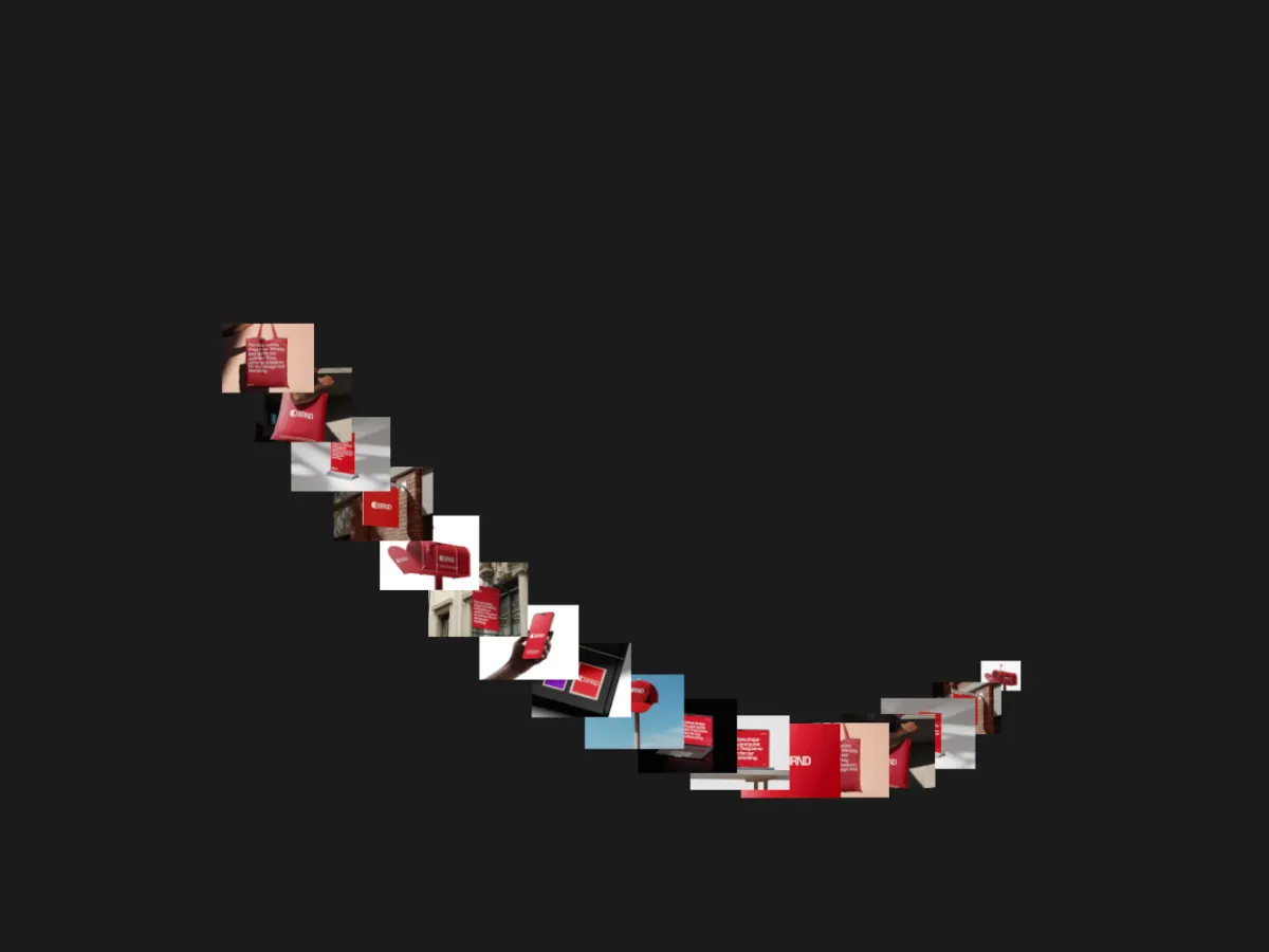 Image Trail template: a cursor-style trail of images