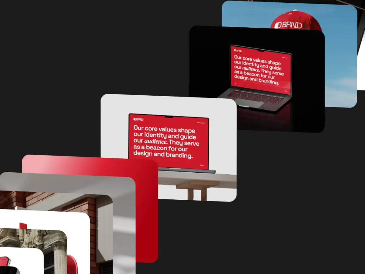 Iso Focus template: an isometric chain that opens around one card