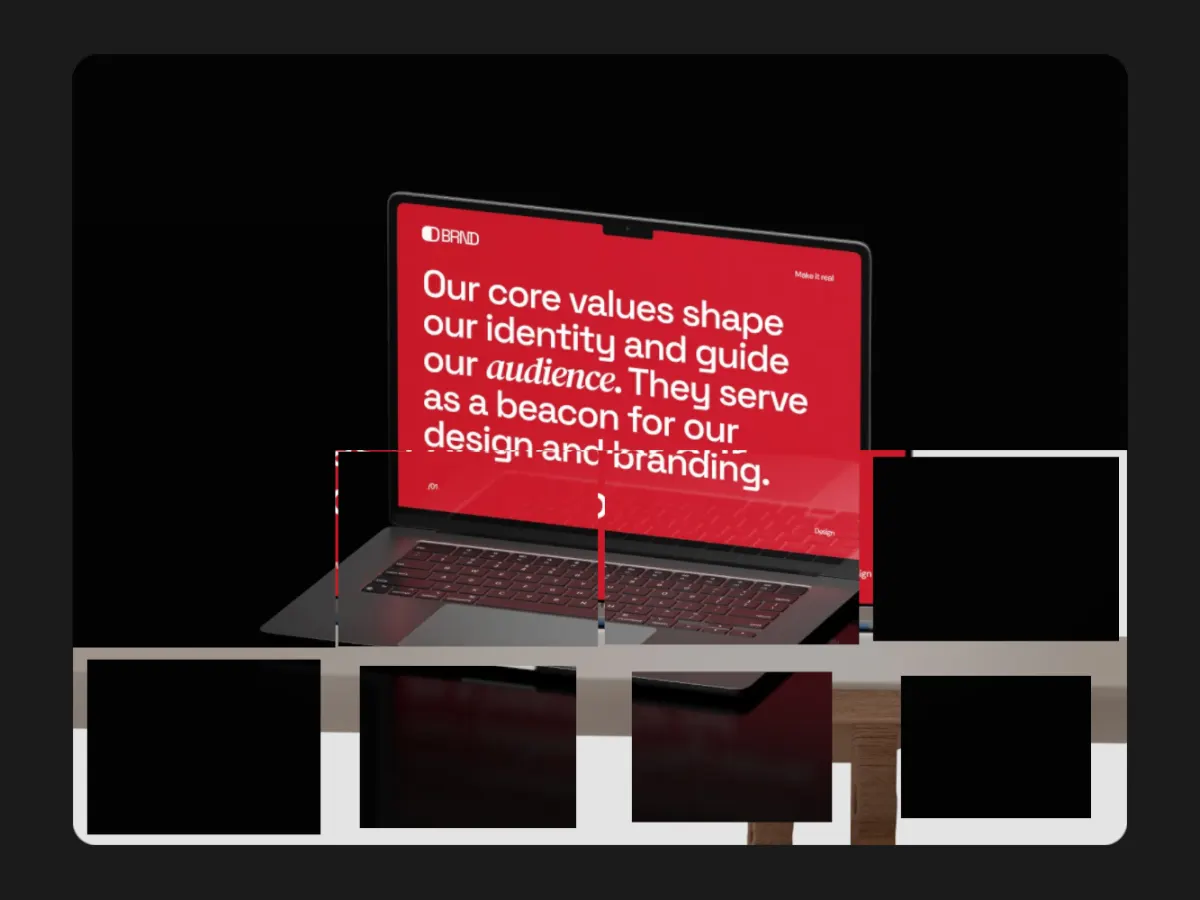 Mosaic Wipe template: the next image building up tile by tile