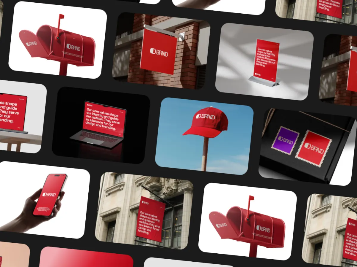 Ticker Loop template: rows of cards scrolling like a ticker
