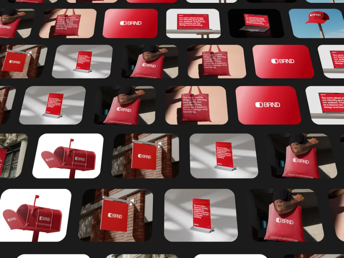 Ticker Tilt template: scrolling rows tilted back in 3D