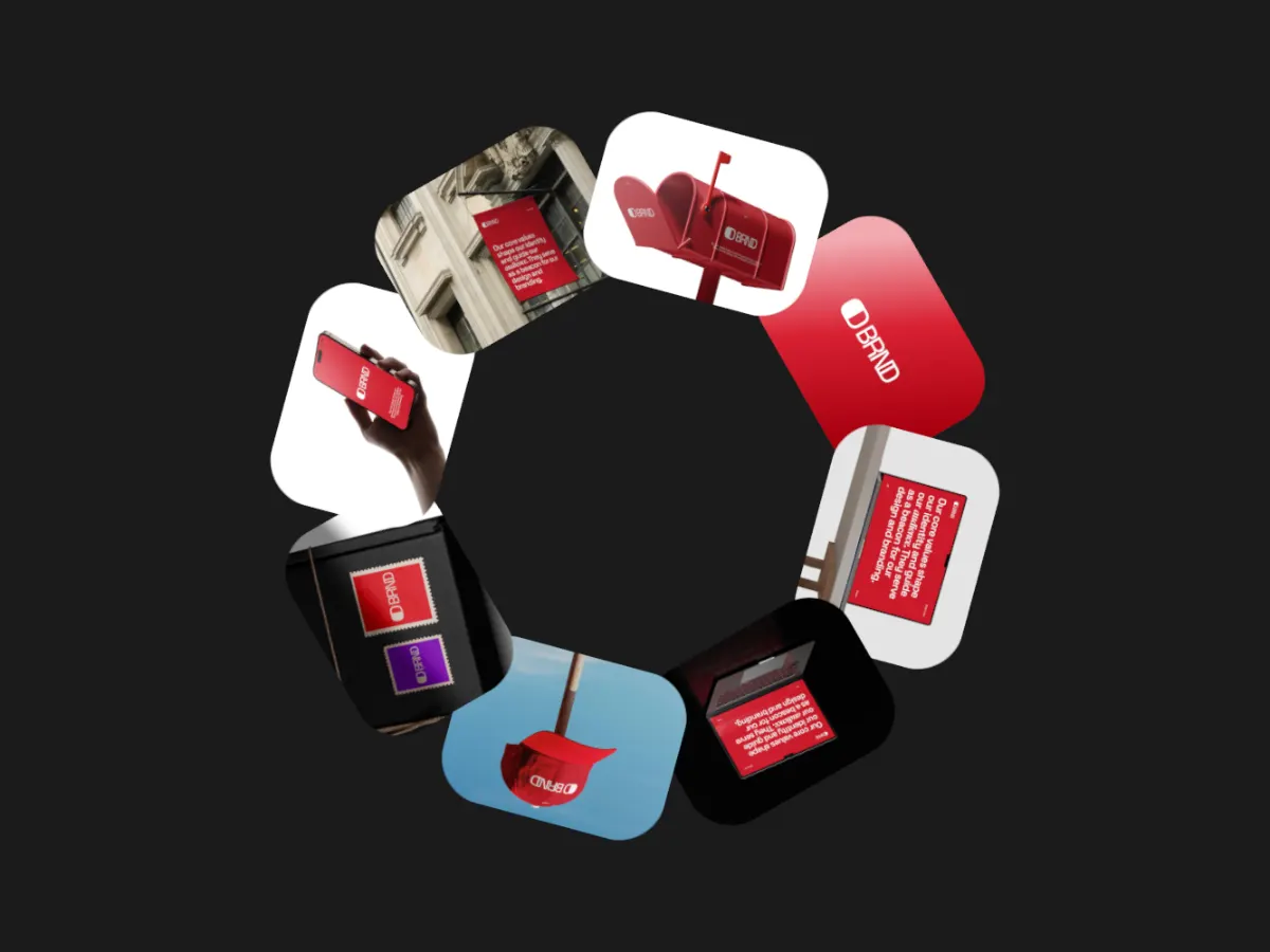 Wheel Spin template: a full wheel of cards rotating in place